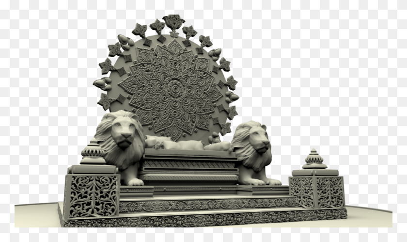 1000x563 Throne Photo Skull Throne Transparent, Sculpture, Tomb HD PNG Download