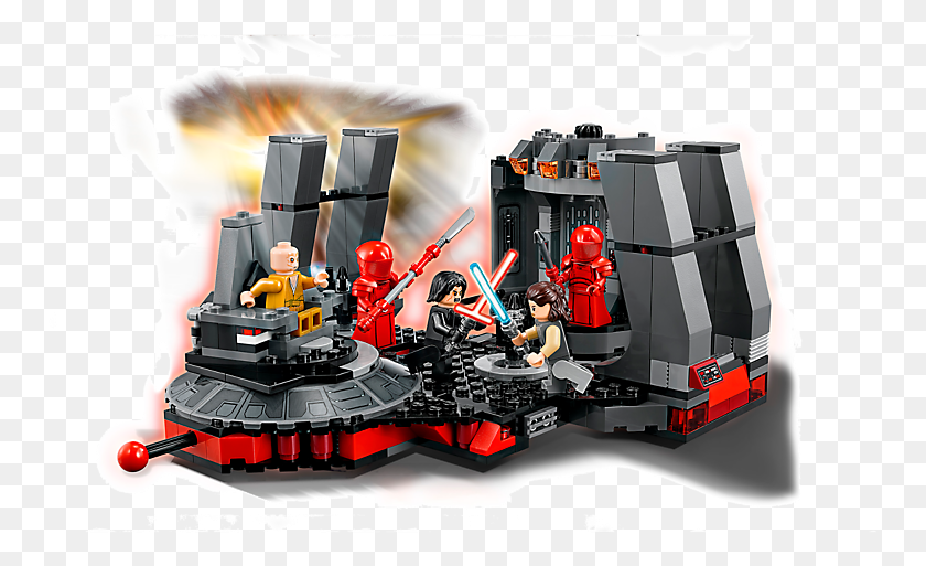 753x453 Throne Room Star Wars Snoke Lego Sets, Toy, Car, Vehicle Descargar Hd Png