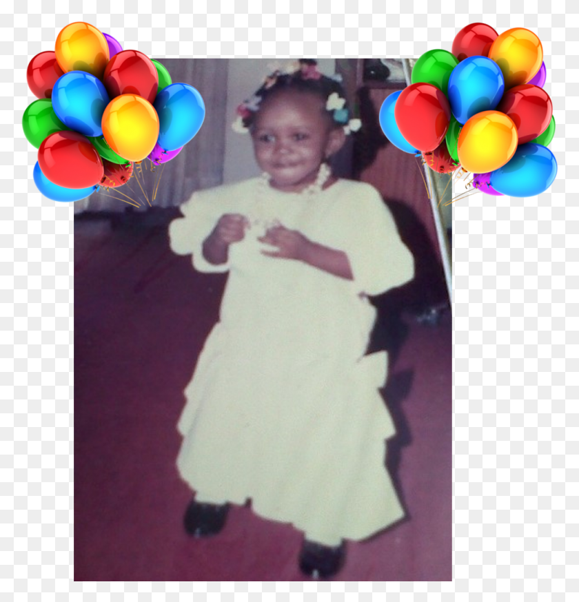 981x1025 Throwback To My 1st Birthday Party In Birthday Party, Balloon, Ball, Person HD PNG Download