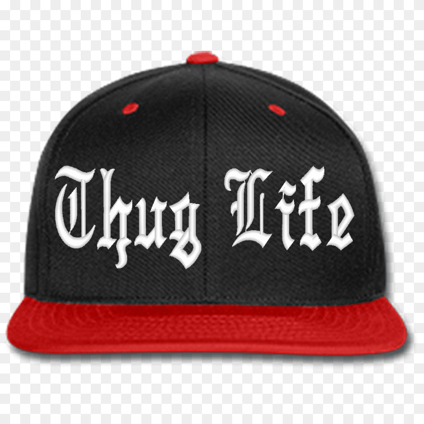 Thug Life Black Hat, Baseball Cap, Cap, Clothing, Hardhat PNG