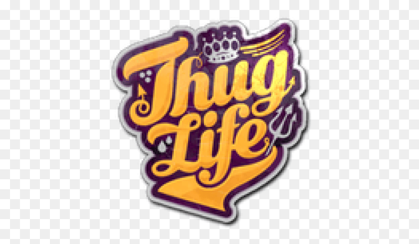 408x430 Thug Life Clipart Smoke Thug Life Logo, Symbol, Trademark, Text HD PNG Download