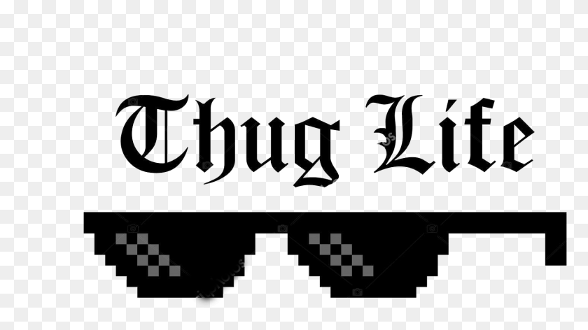 1438x761 Descargar Png Thug Life Joint Diseño Gráfico, Texto, Aire Libre, Símbolo Hd Png