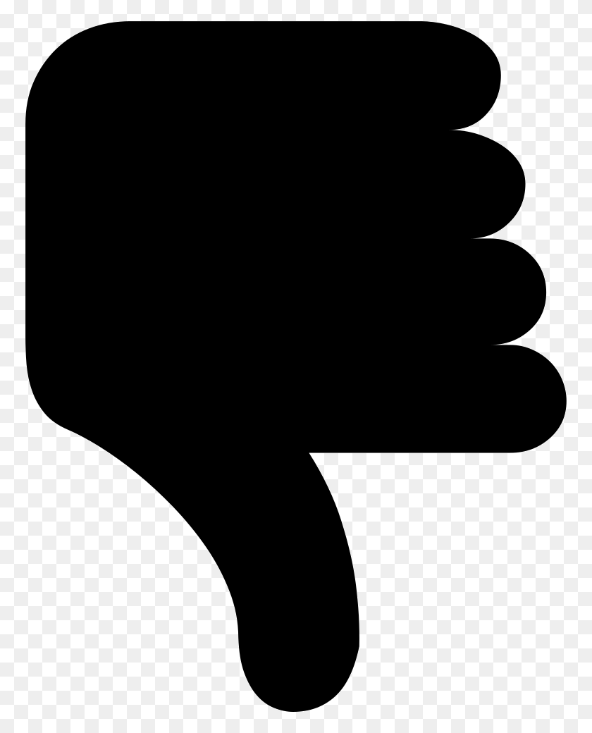 768x980 Thumb Down Comments, Symbol, Stencil HD PNG Download