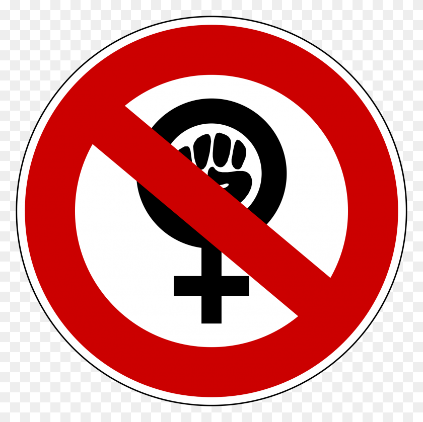 2000x2000 Thumb Image Anti Feminist Logo, Symbol, Road Sign, Sign HD PNG Download
