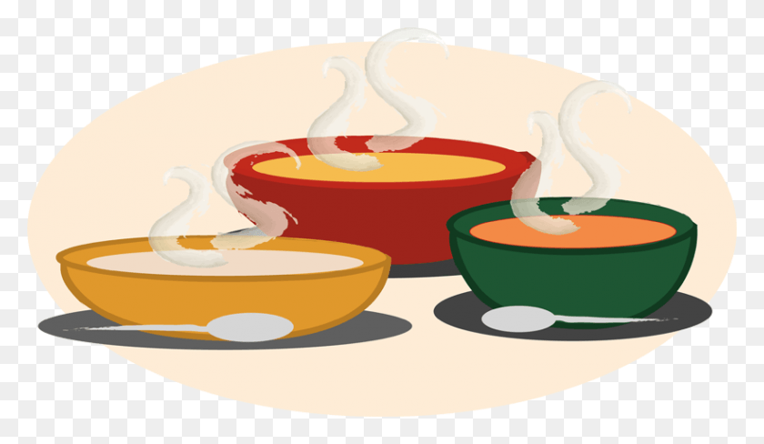 820x450 Thumb Image Bowls Of Soup Clipart, Bowl, Dish, Meal HD PNG Download