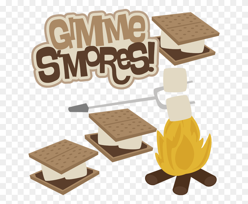 648x631 Thumb Image Campfire S Mores Clipart, Lunch, Meal, Food HD PNG Download