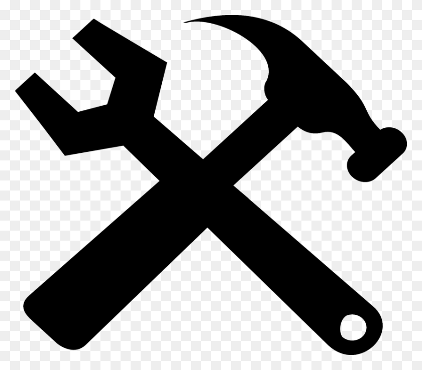 828x720 Thumb Image Hammer And Wrench Clipart, Gray, World Of Warcraft HD PNG Download
