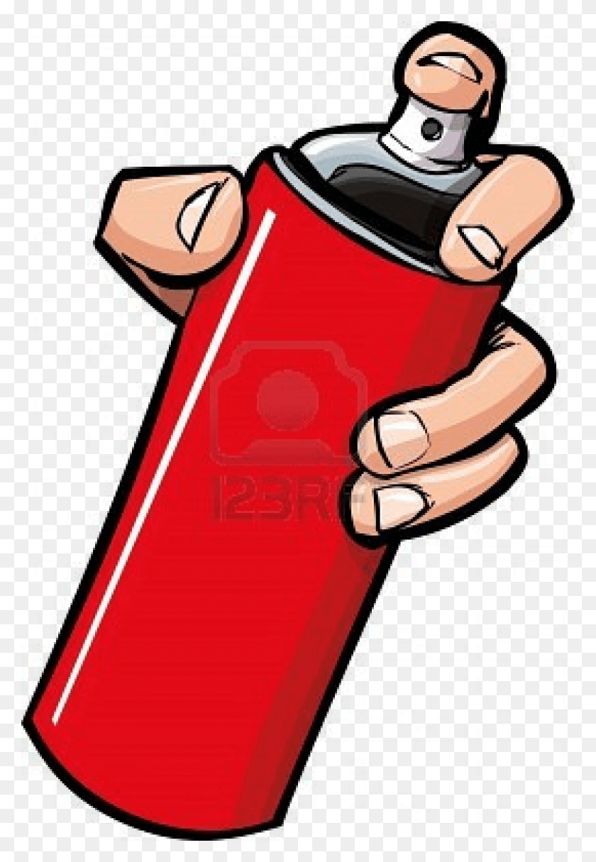 810x1200 Thumb Image Hand Holding A Spray Can, Text, Advertisement, Can HD PNG Download