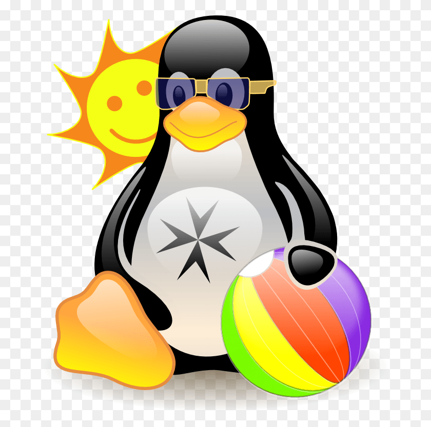 680x773 Thumb Image Linux Render, Penguin, Bird, Animal HD PNG Download
