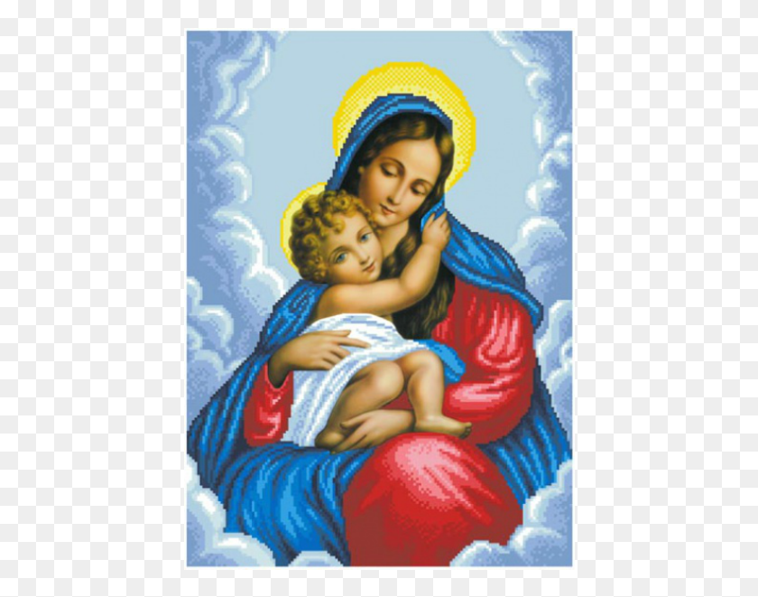 434x601 Изображение Большого Пальца Марии С Маленьким Иисусом, Человек, Человек Hd Png Скачать