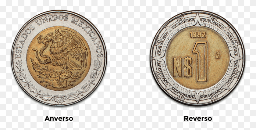 826x388 Thumb Image Monedas De 1 2 5 10 Pesos, Nickel, Coin, Money HD PNG Download