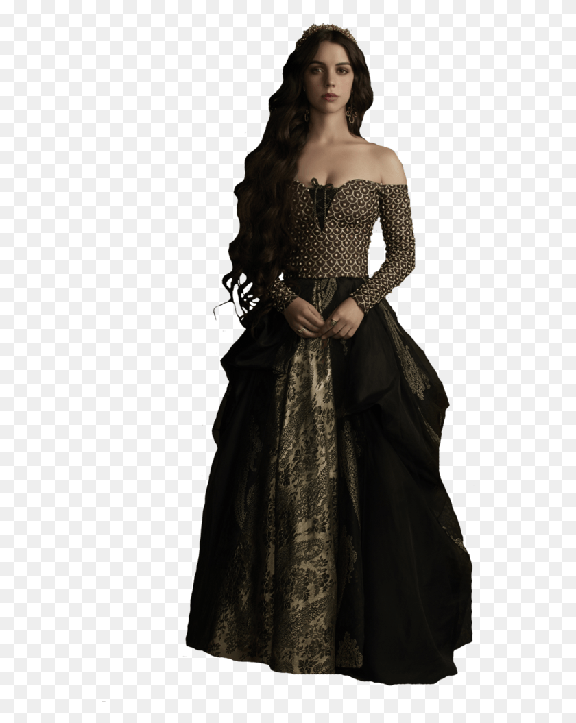 544x995 Thumb Image Reign Adelaide Kane, Clothing, Apparel, Dress HD PNG Download