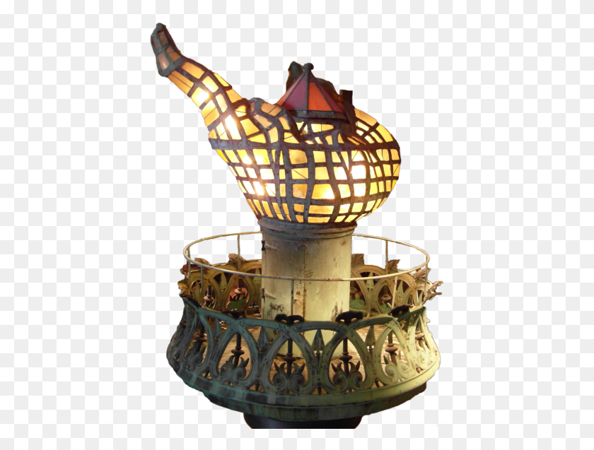 417x577 Thumb Image Statue Of Liberty Torch Model, Lamp, Lampshade, Lighting HD PNG Download