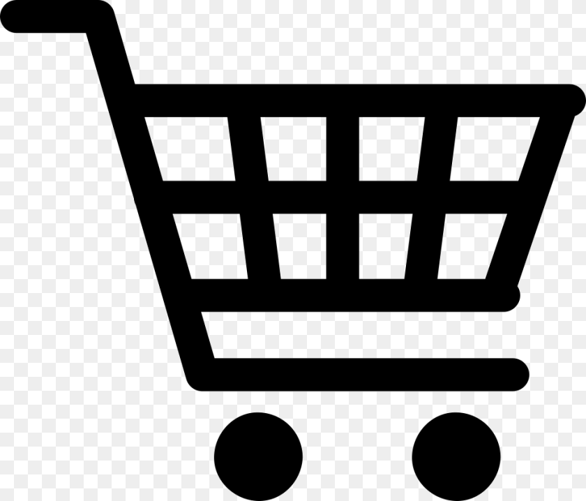 Thumb Shopping Cart Logo, Shopping Cart, Stencil Transparent PNG