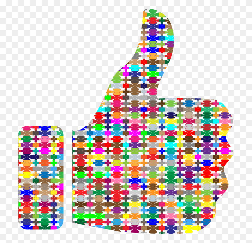 717x750 Thumb Signal Computer Icons Borders And Frames Emoticon Colorful Thumbs Up, Graphics, Text HD PNG Download