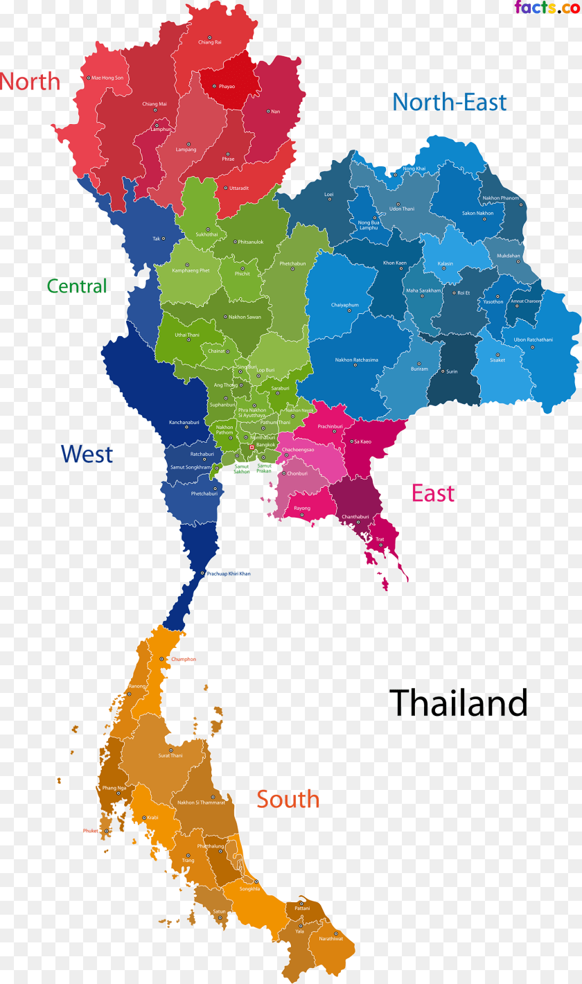 1600x2705 Thumb Thailand Map Vector Atlas, Chart, Diagram, Plot Sticker PNG