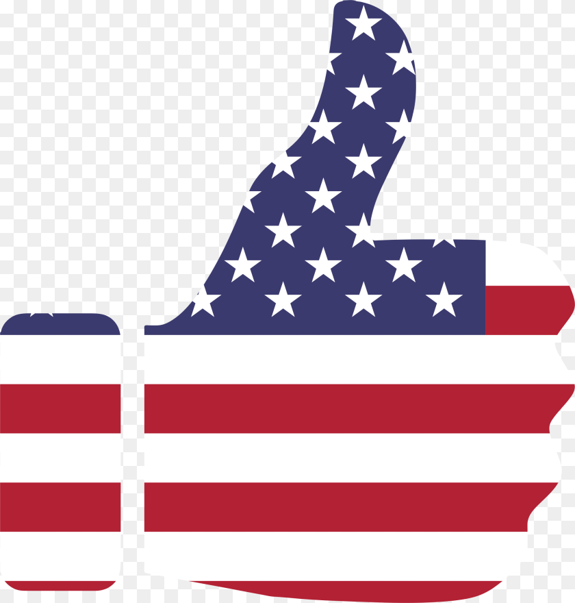 2098x2198 Thumb Up American Flag, American Flag Transparent PNG