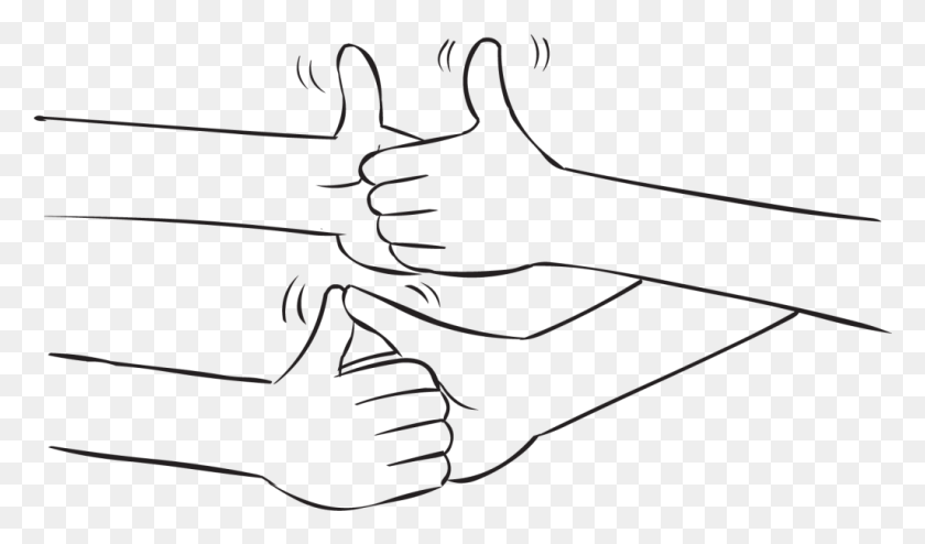1025x571 Thumb Wrestling In Stereo Drawing, Hand, Finger HD PNG Download