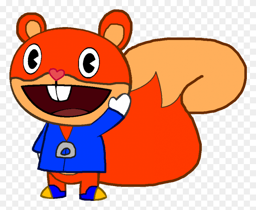 844x683 Thumbnail For Version As Of Happy Tree Friends Conker The Squirrel, Animal, Food, Mammal HD PNG Download