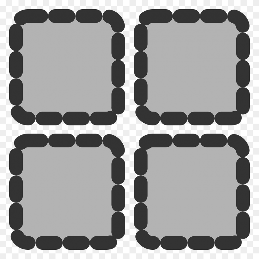 1280x1277 Thumbnails Dotted Grey Square Image Tilted Rectangle, Symbol, Stencil, Pattern HD PNG Download