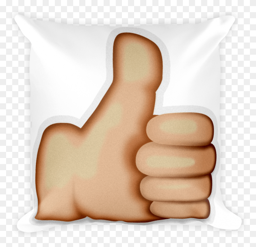 913x882 Thumbs Up Emoji Emoji Thumb Up, Pillow, Cushion, Person HD PNG Download