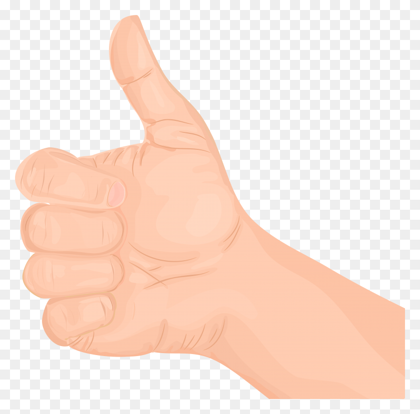 7910x7806 Thumbs Up Hand Gesture Transparent Clip Art, Finger HD PNG Download