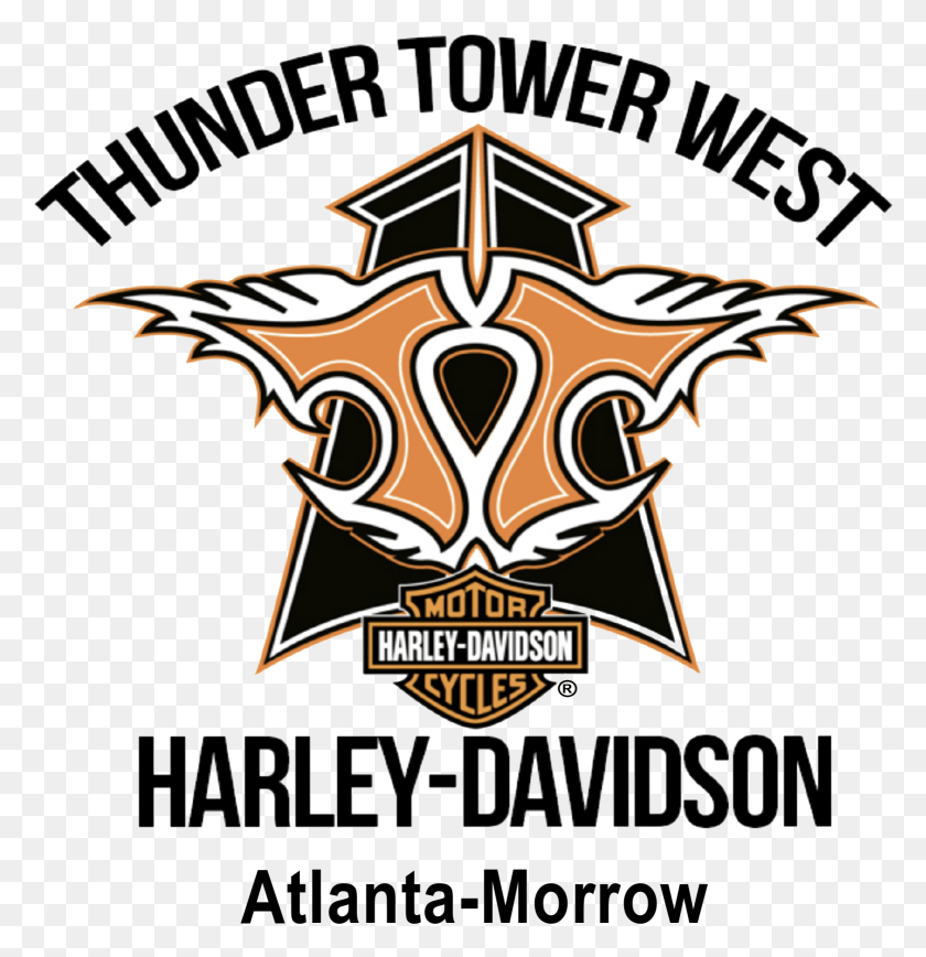 1561x1619 Thunder Tower West Harley Davidson, Symbol, Emblem, Star Symbol HD PNG Download