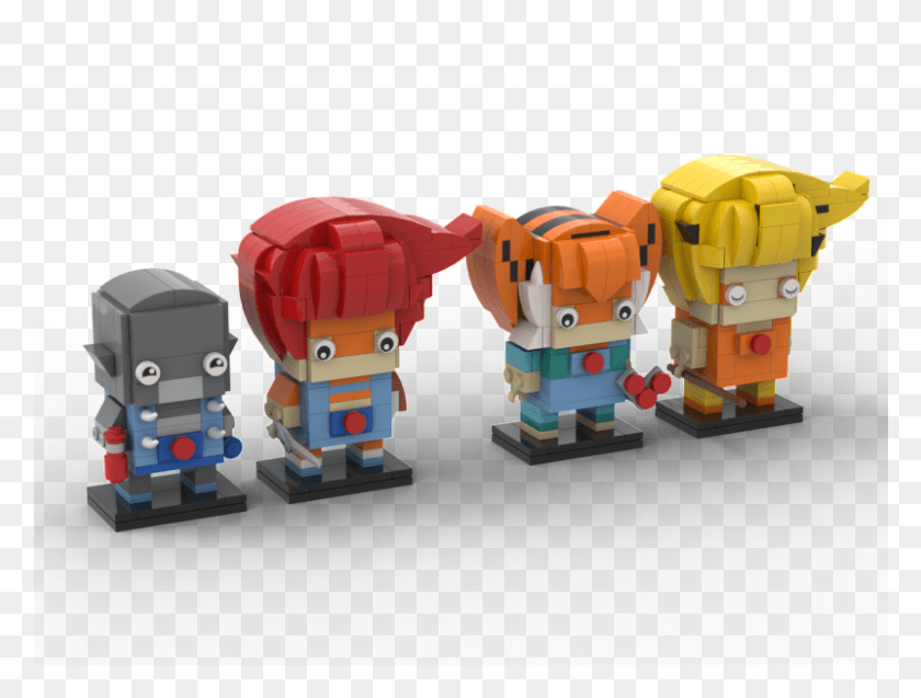 801x593 Фигурка Громовых Котов Brickheadz, Робот, Игрушка, Майнкрафт Png Скачать