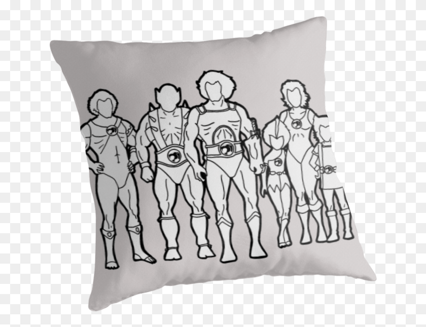649x585 Thundercats Outline Cushion, Pillow HD PNG Download