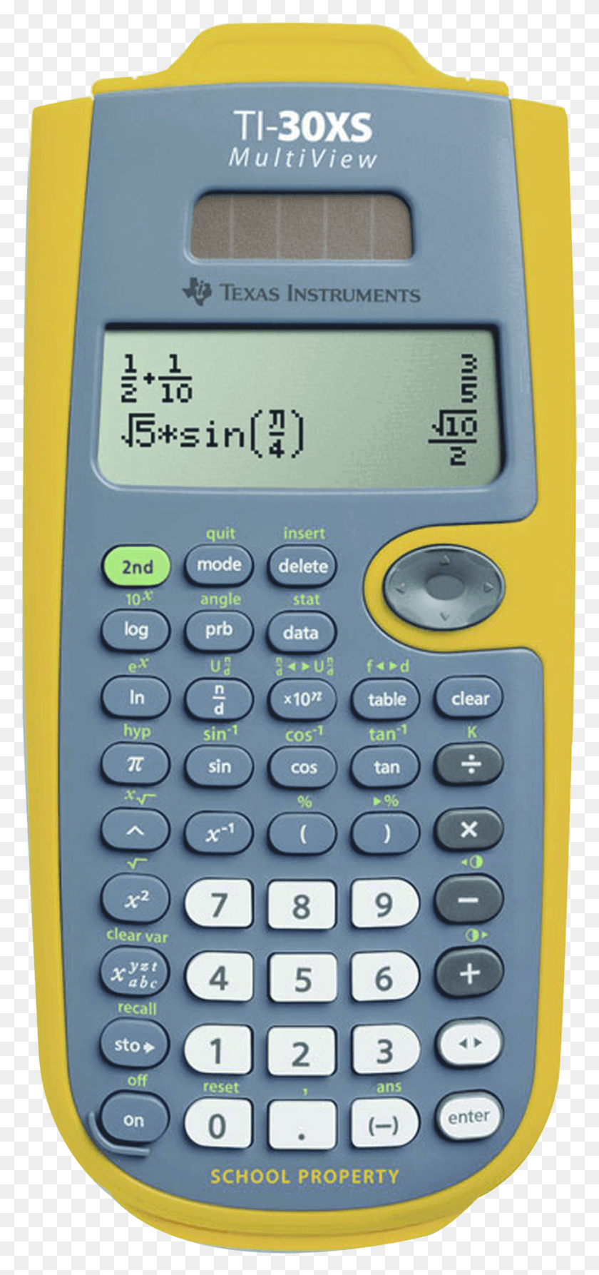 878x1944 Ti 30Xsmv Multiview Научный Калькулятор Ti 30Xs Желтый, Мобильный Телефон, Телефон, Электроника Png Скачать