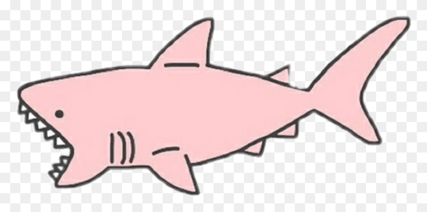 962x441 Tiburon Rosa Amor Pink Shark, Топор, Инструмент, Животное Hd Png Скачать