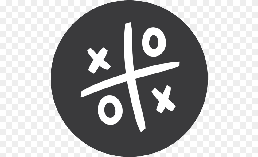 Tic Noughts And Crosses Icon, Cross, Symbol, Text, Disk Sticker PNG