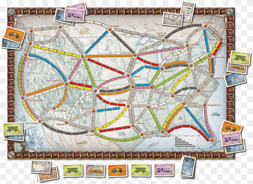 1468x1069 Ticket To Ride Map, Chart, Diagram, Plan, Plot PNG