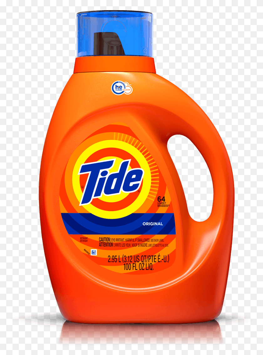 802x1107 Tide Laundry Detergent, Bottle, Label, Text HD PNG Download