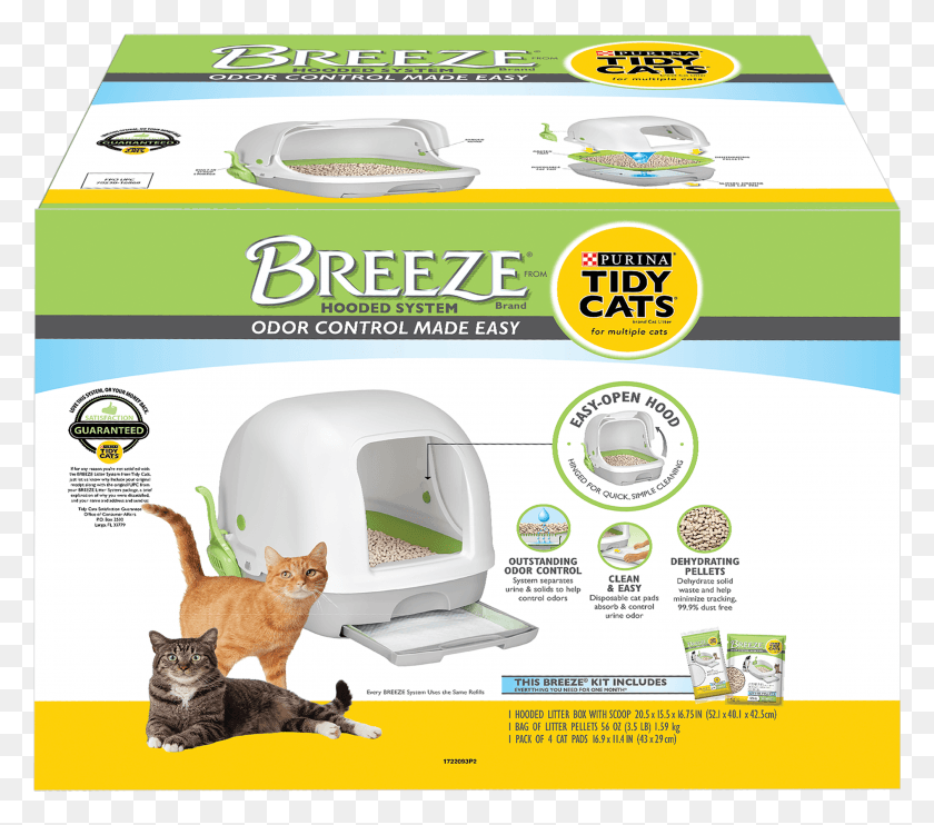 2790x2442 Tidy Cats Breeze Hooded Cat Litter Box System HD PNG Download
