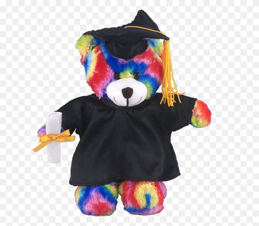 631x671 Tie Dye Teddy Bear Teddy Bear, Toy, Clothing, Apparel Descargar Hd Png