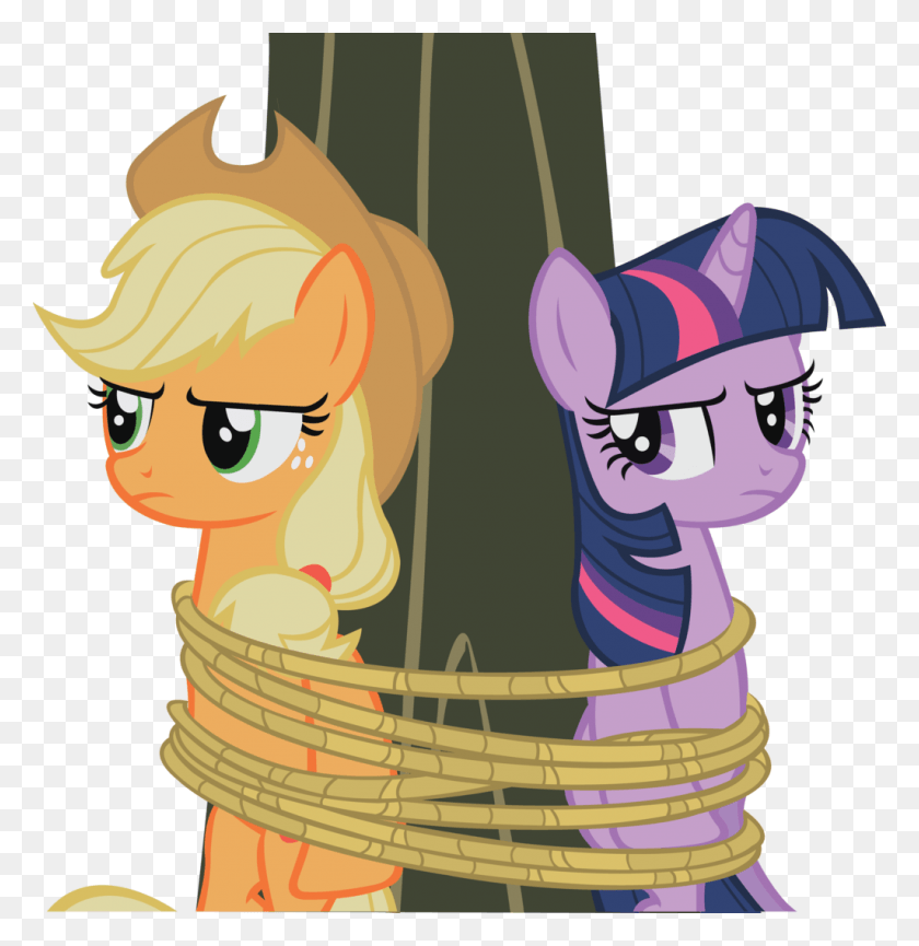 1024x1058 Tied To A Tree By Midnite99 Reitanna Seishin Mlp Muffin, Basket, Hat, Clothing HD PNG Download