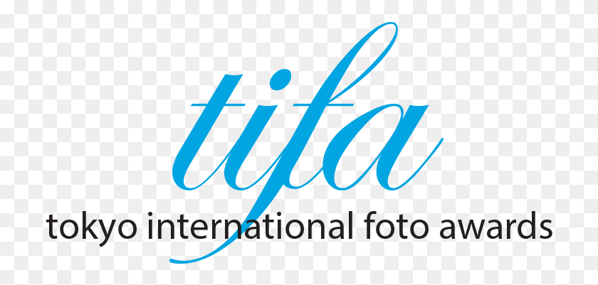 712x341 Descargar Png Tifa Logo Nobcgrnd Blue Tokyo International Foto Awards, Texto, Caligrafía, Escritura A Mano Hd Png