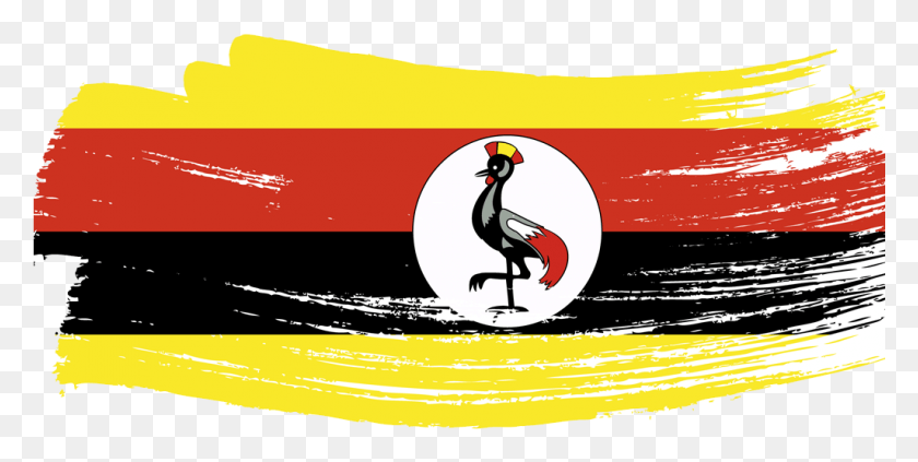 1025x478 Тифа Уганда Флаг Уганды, Птица, Животное, Пингвин Hd Png Скачать