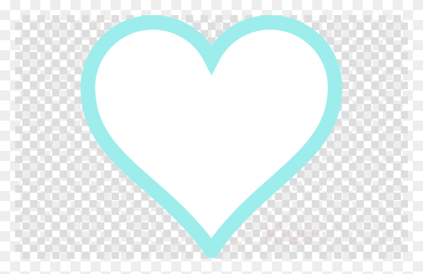 900x560 Descargar Png Tiffany Blue Heart Clipart Blue Clip Art, Corazón, Cojín, Etiqueta Hd Png