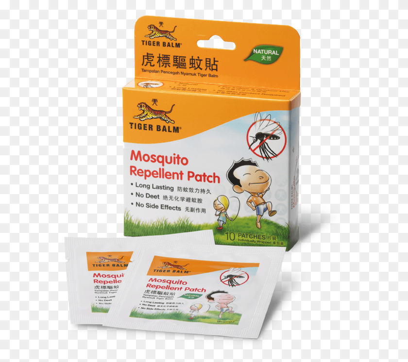 579x686 Tiger Balm Mosquito Repellent Patch, Cardboard, Box, Carton HD PNG Download