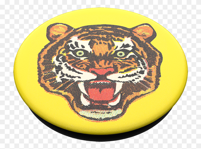 732x563 Tiger Bites Back Popsockets Tiger Popsocket, Logo, Symbol, Trademark HD PNG Download
