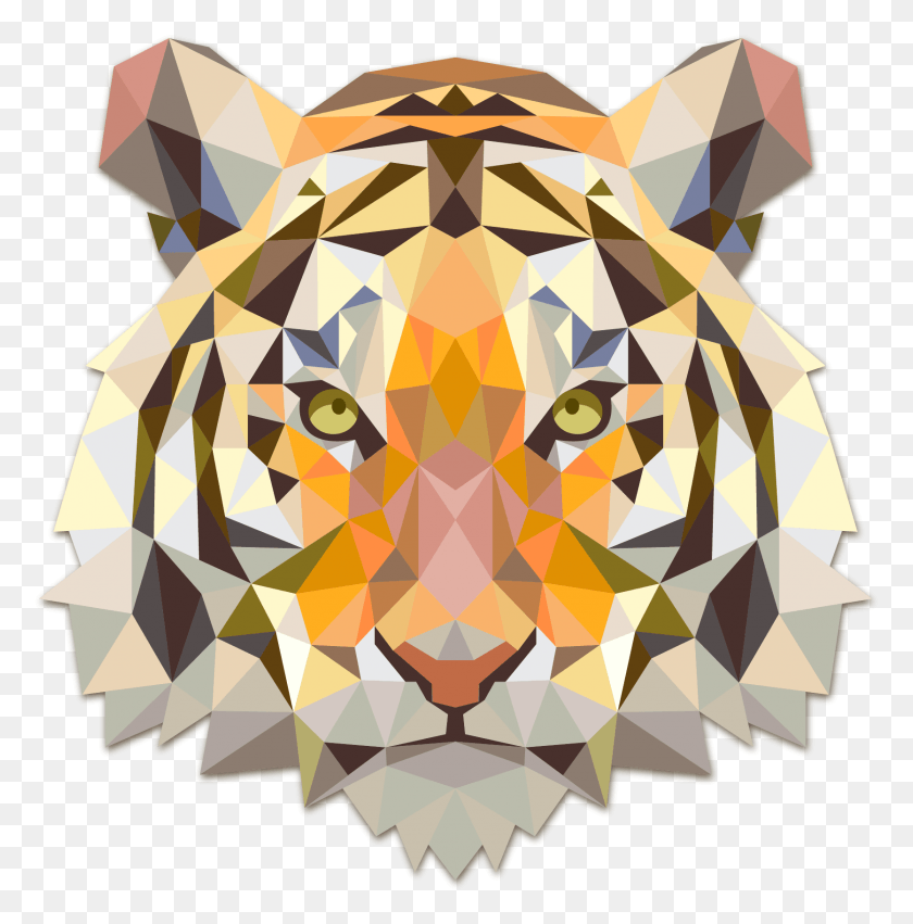 1670x1694 Tiger Clipart Transparent Background Tiger Art Transparent Background, Paper, Crystal HD PNG Download