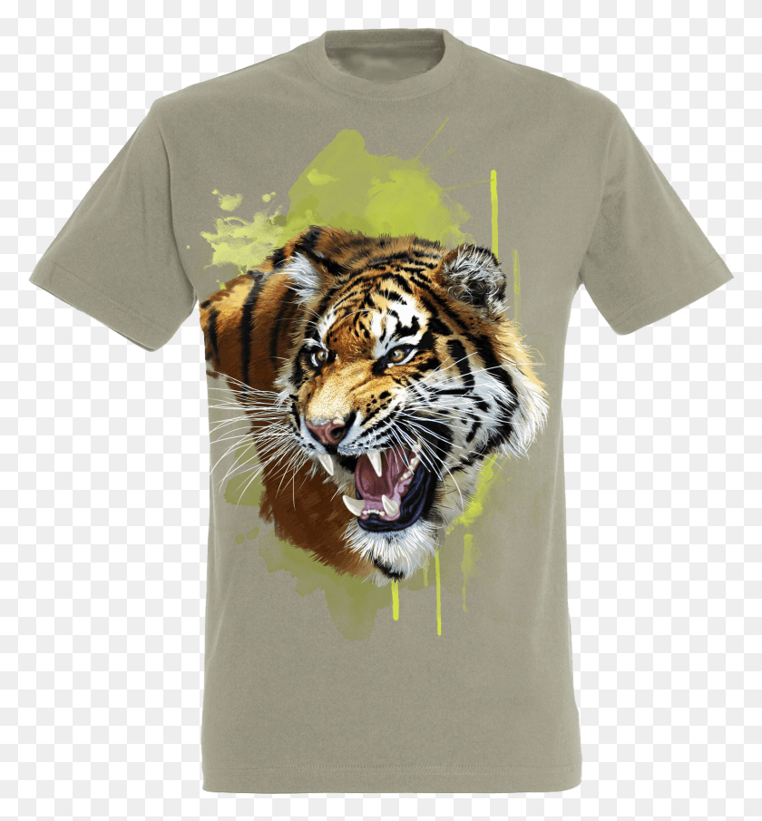 1683x1825 Tiger Head 1 Teens T Shirt Siberian Tiger, Clothing, Apparel, Wildlife HD PNG Download