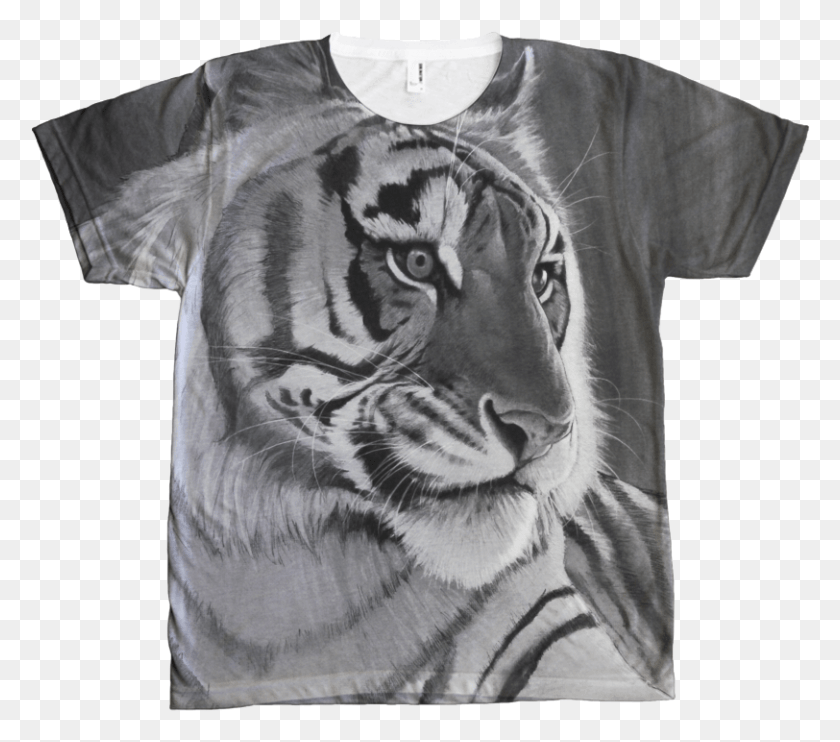 812x710 Tiger T Shirt Siberian Tiger, Clothing, Apparel, T-shirt HD PNG Download
