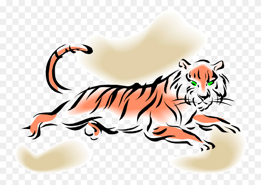 750x536 Тигр Тигр Кладет Клипарт, Человек, Человек, Животное Hd Png Скачать