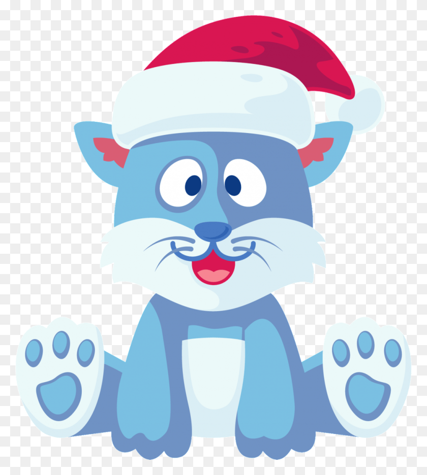 1024x1151 Descargar Png Tigre De Dibujos Animados Transparente Sentado En Un Sombrero De Navidad, Chef, Graphics Hd Png