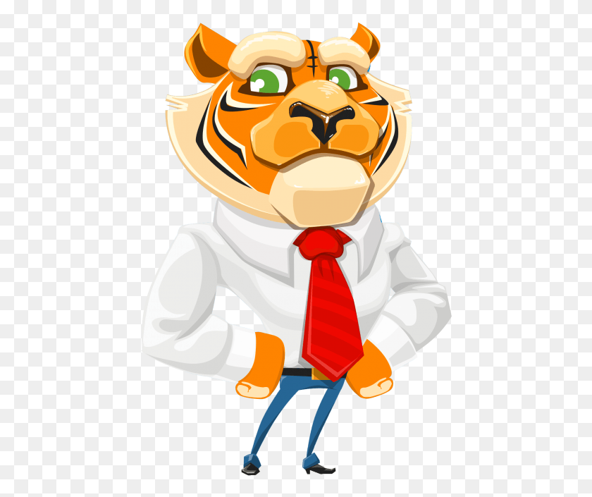 442x645 Tiger Vector Transparent Image Transparency, Chef, Toy, Astronaut HD PNG Download