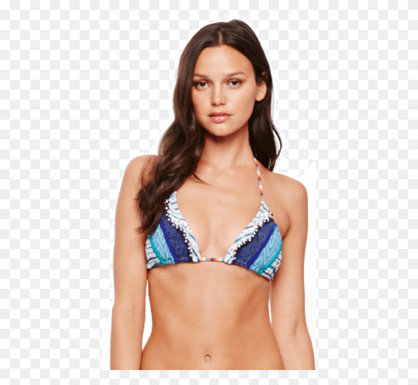 431x713 Descargar Png Tigerlily Sea Blues Tribal Tara Bikini Top Sesión De Fotos, Ropa, Ropa, Persona Hd Png