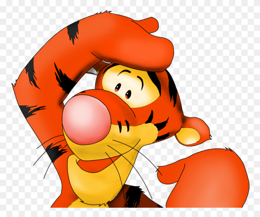 982x807 Tigger Transparent Background Cartoon, Performer, Hand, Photography HD PNG Download